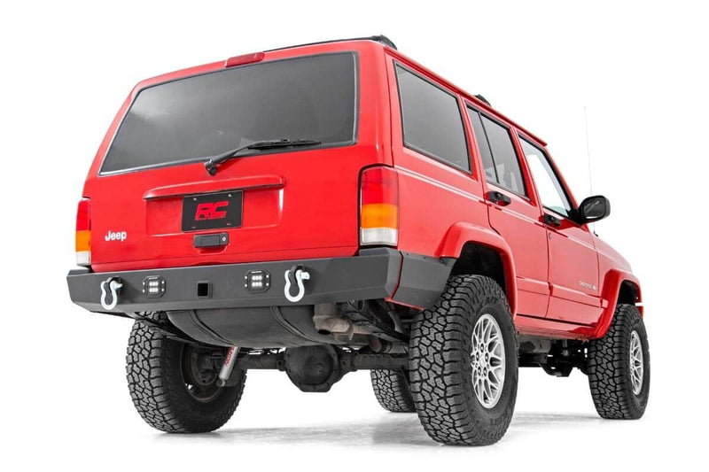 ラフカントリー ジープ チェロキー XJ リアバンパー LED付き 2WD/4WD 1984-2001