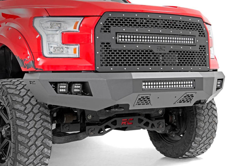 ラフカントリー フロントバンパー フォード F-150 2WD/4WD 2015-2017 LED付き