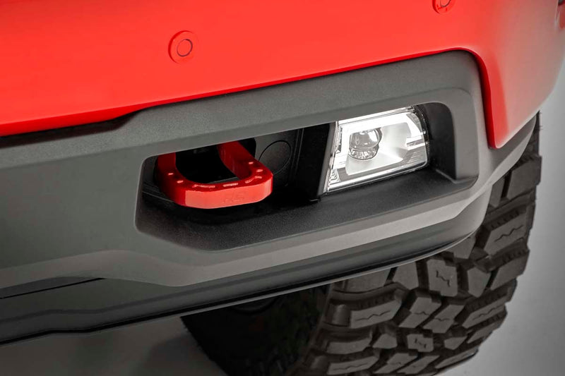 ラフカントリー トーフック 鍛造スチール製 レッド シボレー シルバラード 1500 2WD/4WD (2019-2022)