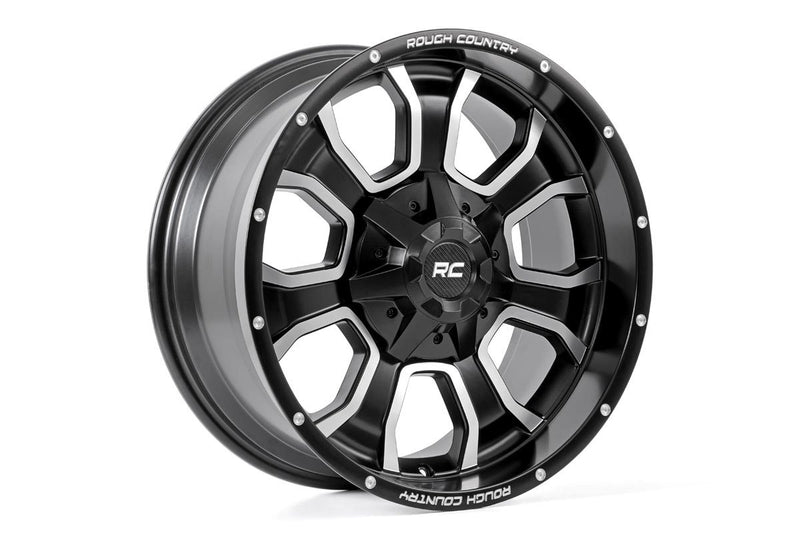 ラフカントリー 93 Series ホイール ワンピース マシンドブラック 20x9 6x5.5/6x135 0mm