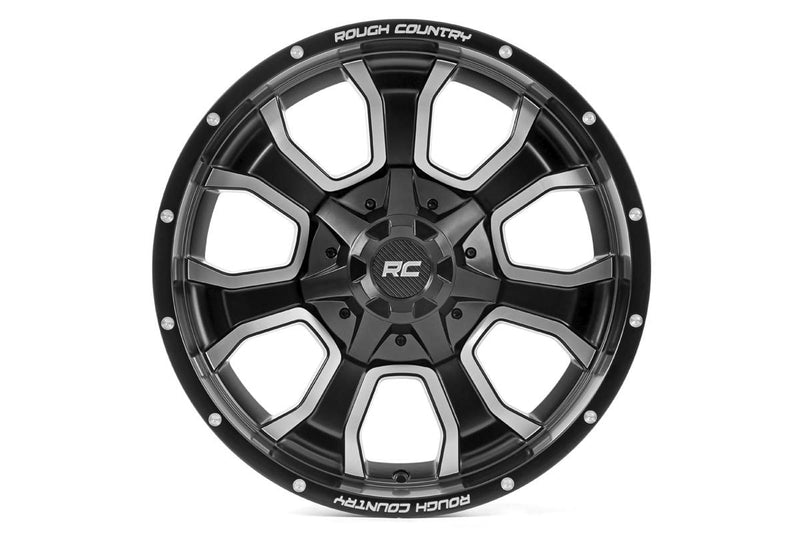 ラフカントリー 93 Series ホイール ワンピース マシンドブラック 20x9 6x5.5/6x135 0mm