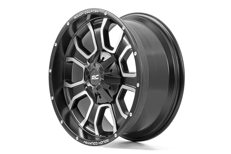 ラフカントリー 93 Series ワンピースホイール マットブラック 20x10 / 8x6.5 / -18mm