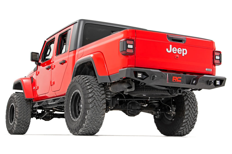 ラフカントリー ジープ Gladiator JT リアバンパー LED付き ヘビーデューティースチール 4WD (2020-2026)