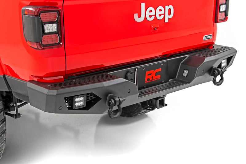ラフカントリー ジープ Gladiator JT リアバンパー LED付き ヘビーデューティースチール 4WD (2020-2026)