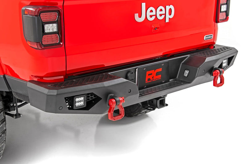 ラフカントリー ジープ Gladiator JT リアバンパー LED付き ヘビーデューティースチール 4WD (2020-2026)