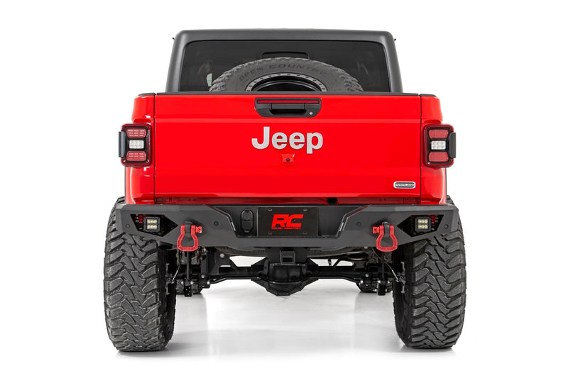 ラフカントリー ジープ Gladiator JT リアバンパー LED付き ヘビーデューティースチール 4WD (2020-2026)