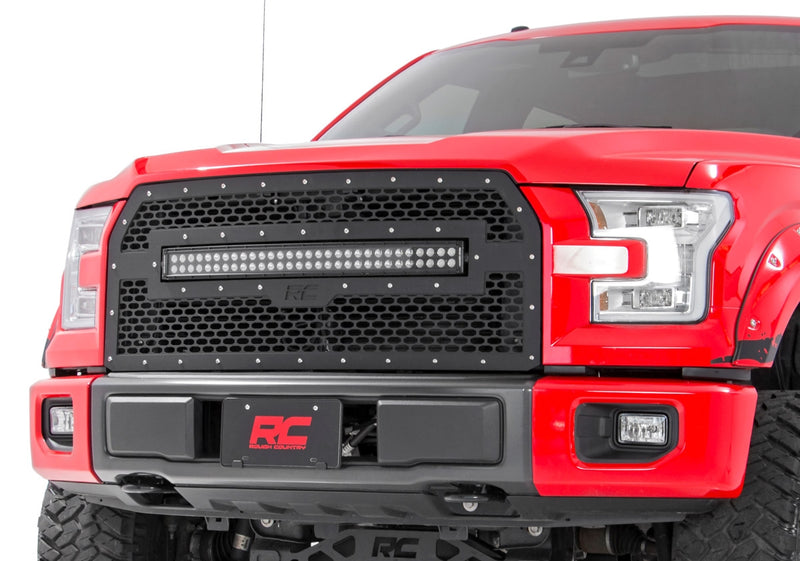 ラフカントリー メッシュグリルキット LEDライトバー付き | フォード F-150 2WD/4WD 2015-2017