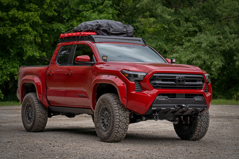 ラフカントリー トヨタ タコマ 2WD/4WD ルーフラック + 40インチ ブラックLEDライトバー (2024-2026)