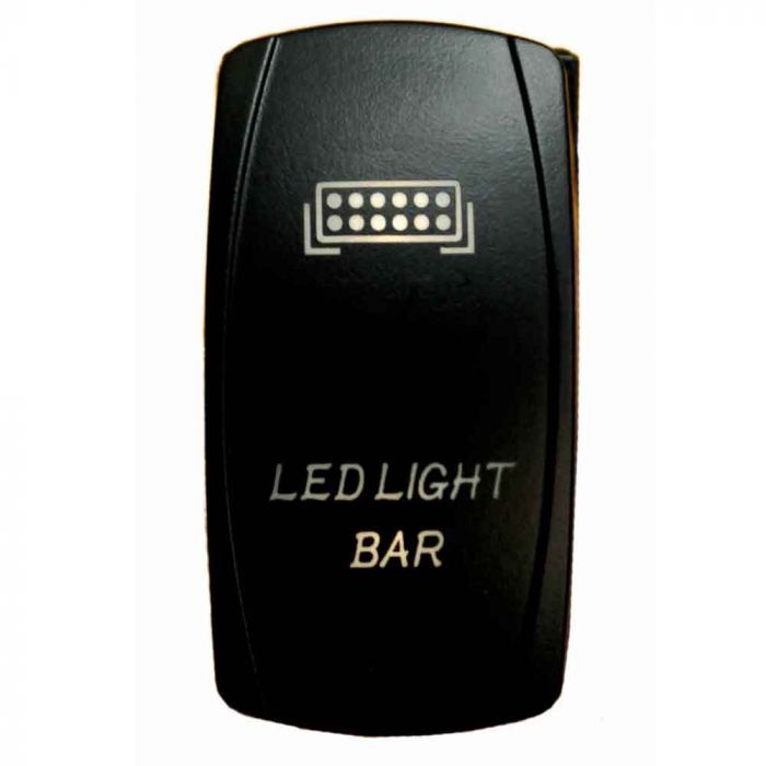 Quake LED ロッカースイッチ LEDライトバー 2ウェイ 5ピン ホワイト