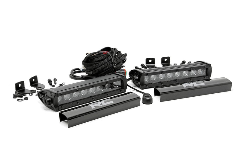 ラフカントリー 8インチ Black Series LEDライトバー シングルロー 2本セット