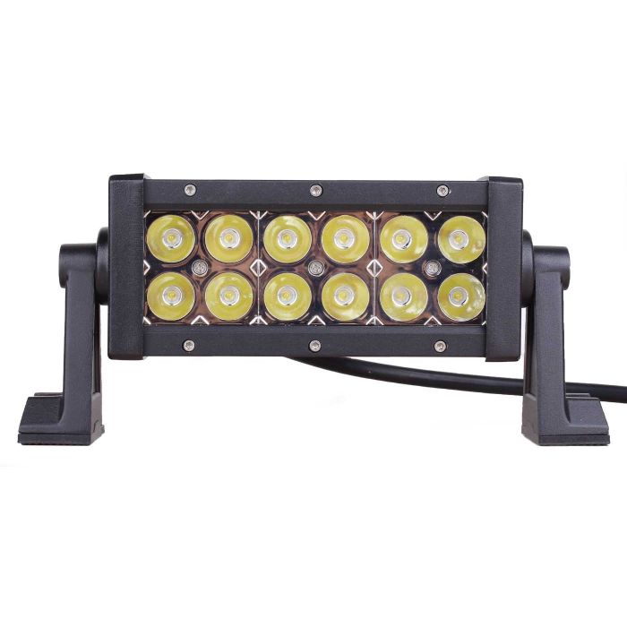Quake LED Magma Series 8インチ LEDライトバー デュアルロー 36W コンボ ホワイト/アンバー