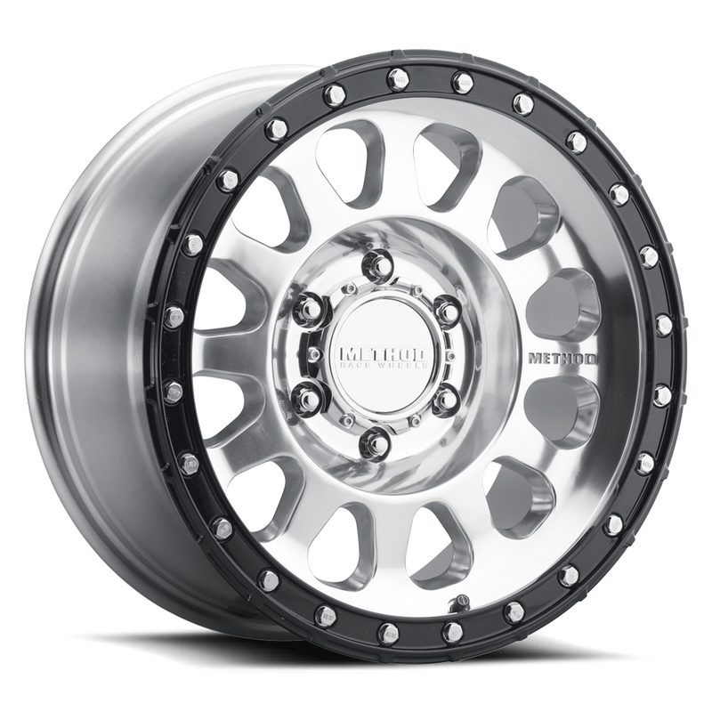 メソッドホイールズ 315 ポリッシュ/グロスブラックリップ 17x8.5