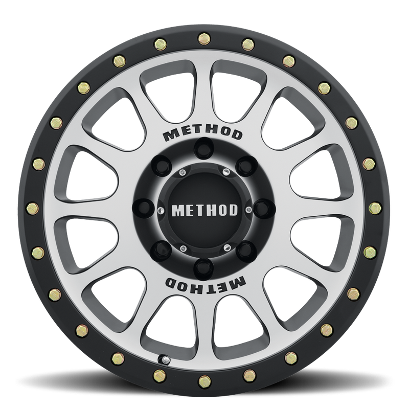 Method Race Wheels 305 NV マシンド/マットブラックリップ ホイール 18x9