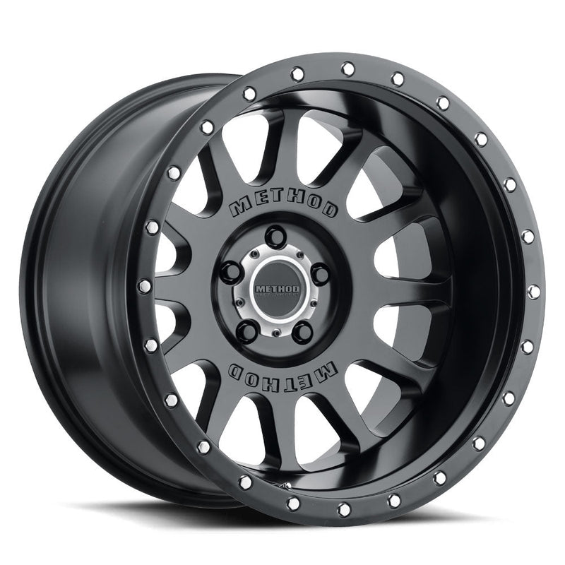 Method Race Wheels 605 NV ホイール マットブラック 20x9 6x139.7 オフセット -12mm
