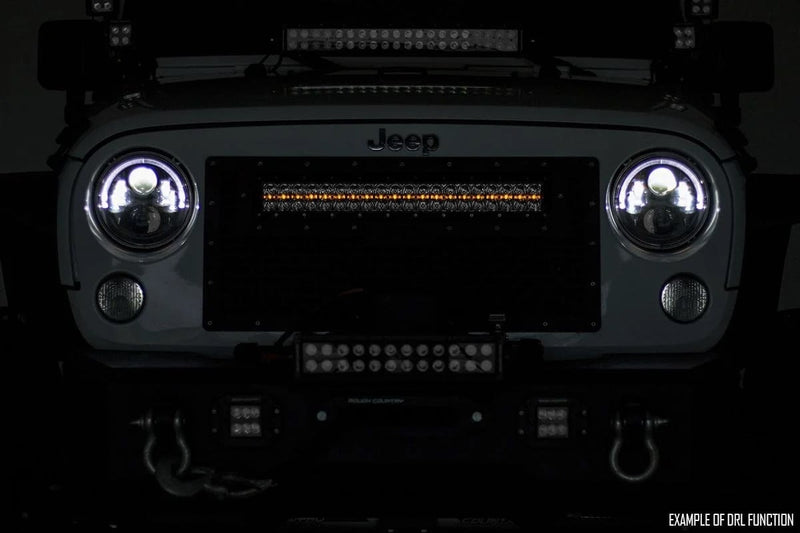 ラフカントリー 50インチ Black Series デュアルロー LEDライトバー アンバーDRL付き