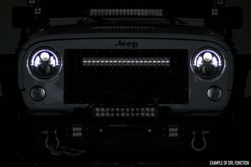 ラフカントリー 20インチ ブラックシリーズ LEDライトバー デュアルロー クールホワイトDRL