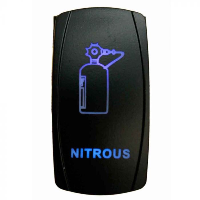 Quake LED ロッカースイッチ Nitrous 2ウェイ 5ピン ブルー