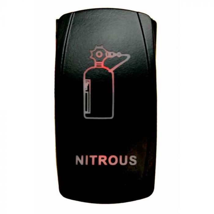 Quake LED ロッカースイッチ Nitrous 2Way 5ピン レッド