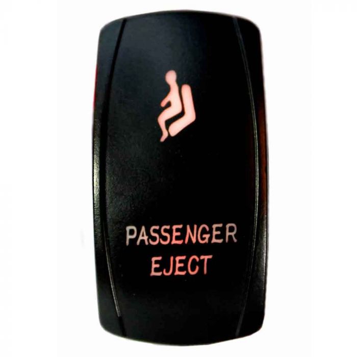 Quake LED ロッカースイッチ Passenger Eject 2ウェイ 5ピン レッド