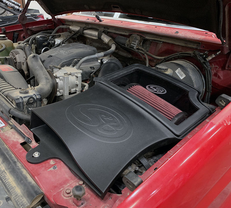 S&B フォード 7.3L Powerstroke 1994-1997 コールドエアインテーク (Dry Extendable)