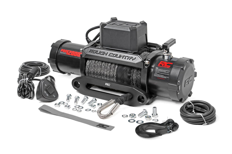 ラフカントリー PRO Series 12000ポンド ウインチ シンセティックロープ仕様