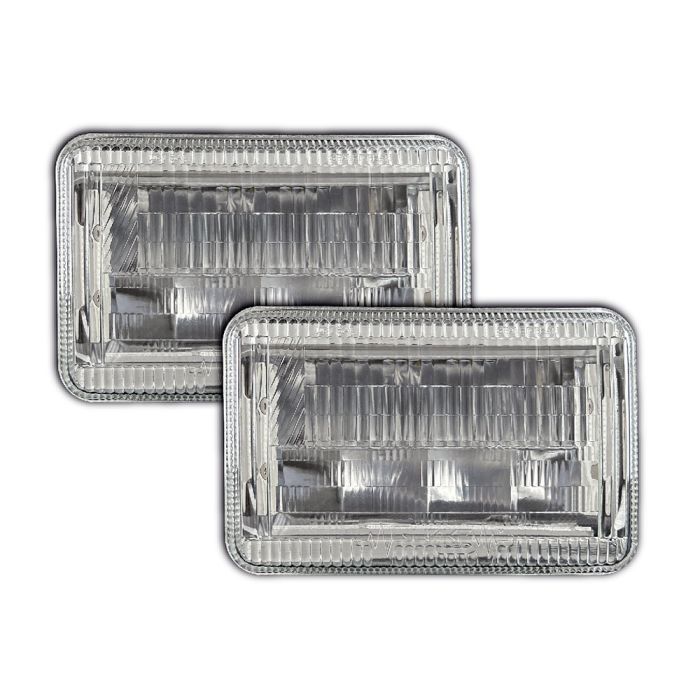 Quake LED Classic Tech Series 4x6インチ LEDヘッドライト RGB アクセント付き 2個セット