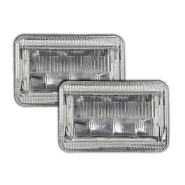 Quake LED Classic Tech Series 4x6インチ LEDヘッドライト RGB アクセント付き 2個セット