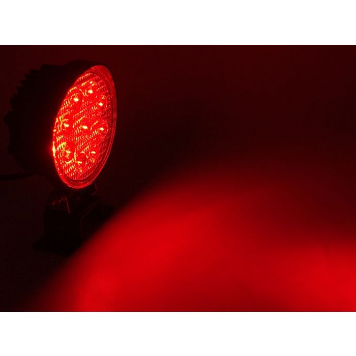 Quake LED Fracture Series 4インチ 27W LEDワークライト 赤スポット