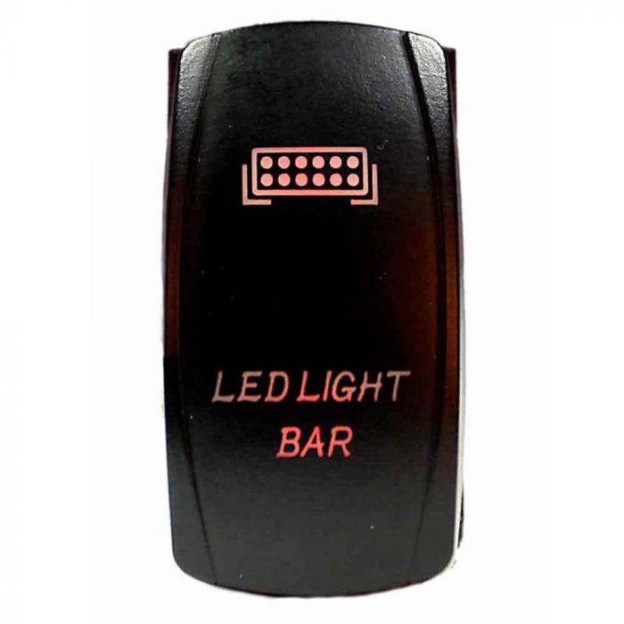 Quake LED ロッカースイッチ LEDライトバー 2ポジション 5ピン アンバー