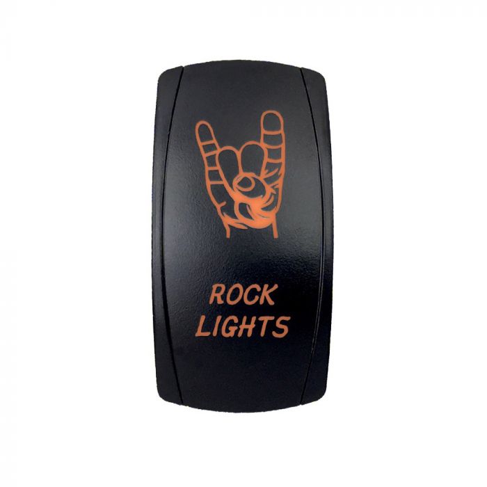 Quake LED ロッカースイッチ ロックライト 2ウェイ 5ピン アンバー