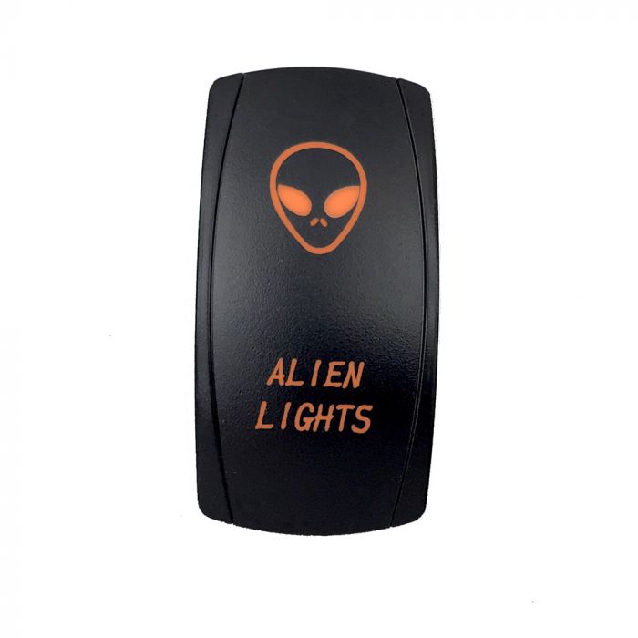 Quake LED ロッカースイッチ エイリアン 2ウェイ 5ピン アンバー