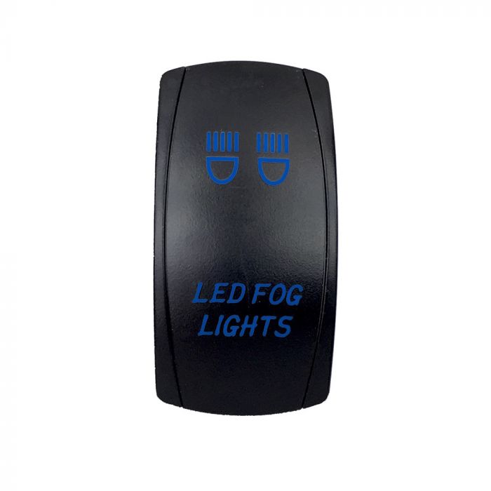Quake LED フォグライト用 2ウェイロッカースイッチ 5ピン ブルー