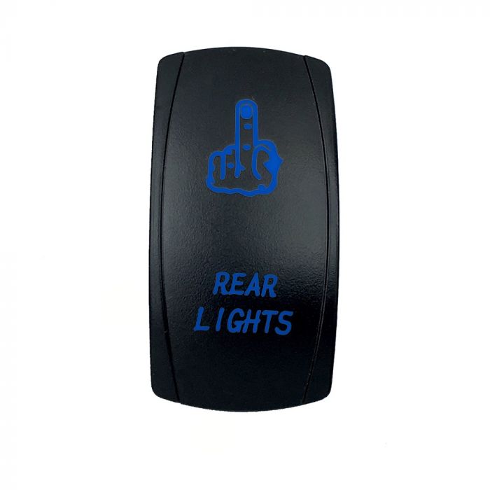 Quake LED リアライト用ロッカースイッチ 2ウェイ 5ピン ブルー
