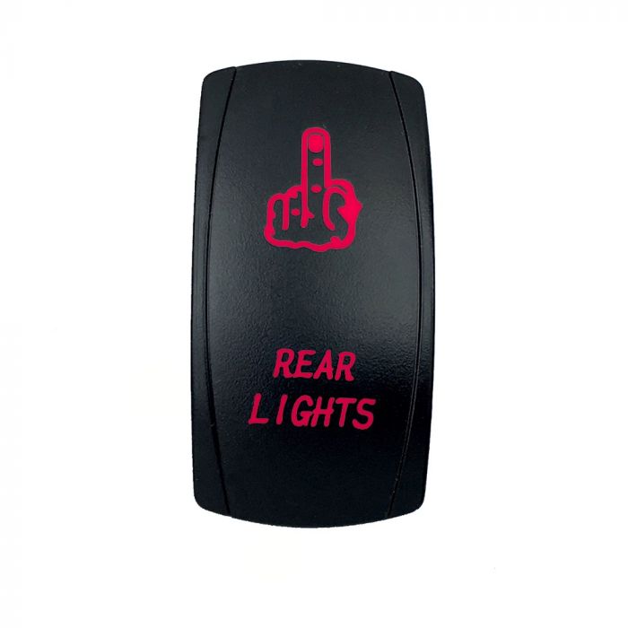 Quake LED ロッカースイッチ リアライト用 2ポジション 5ピン レッド