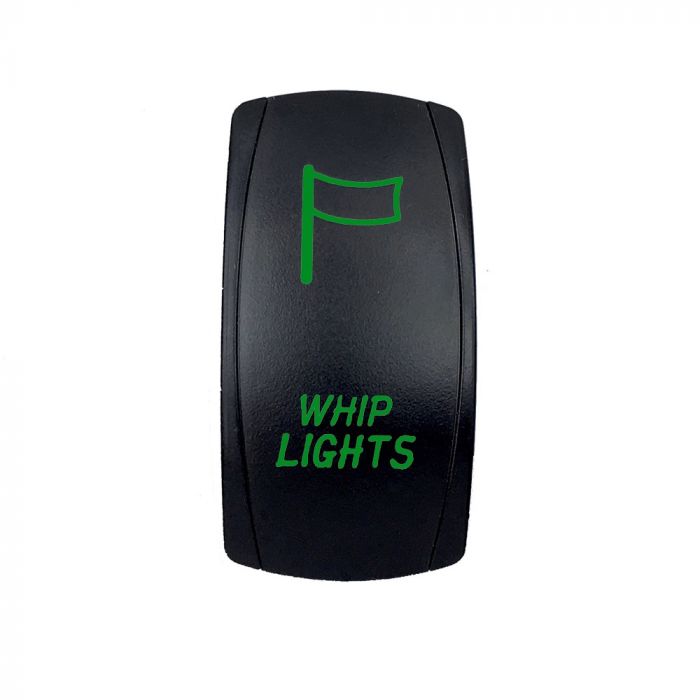 Quake LED ロッカースイッチ ホイップライト用 2Way 5ピン グリーン