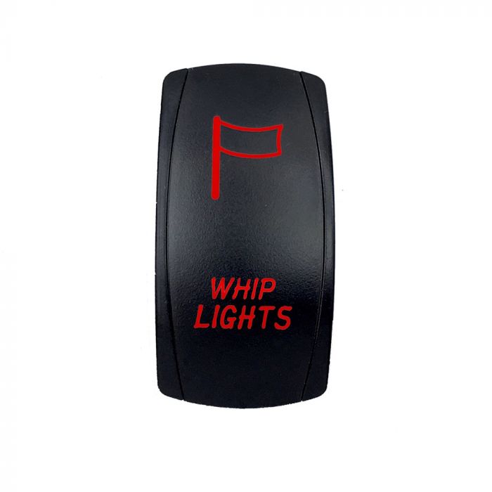 Quake LED ロッカースイッチ ホイップライト用 2ウェイ 5ピン レッド
