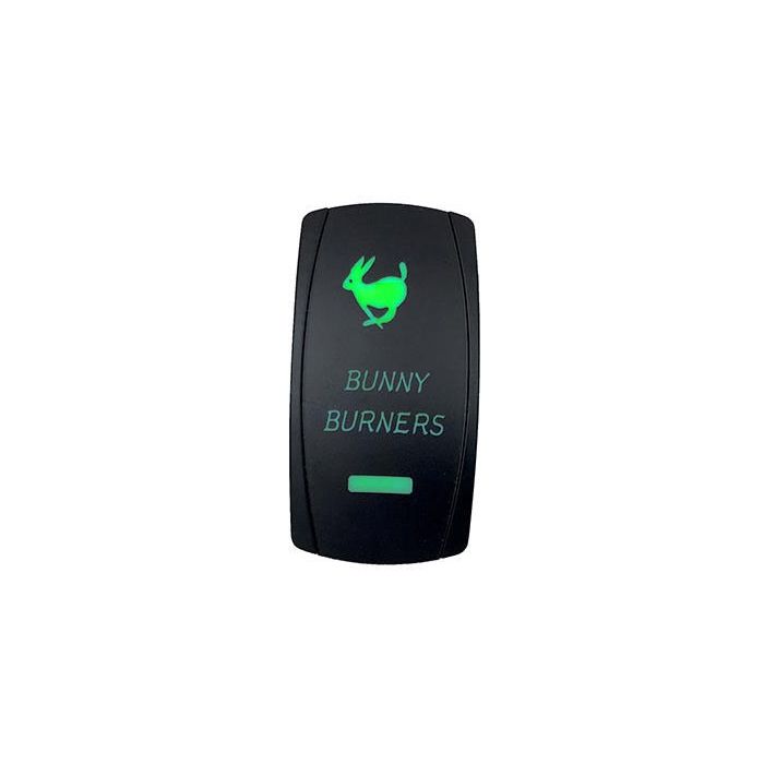 Quake LED Bunny Burners 2ウェイロッカースイッチ 5ピン グリーン