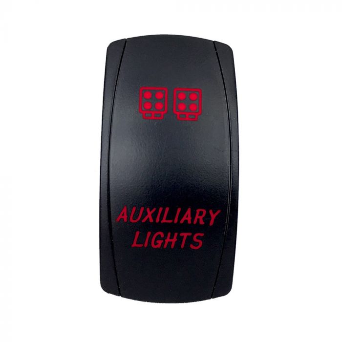 Quake LED ロッカースイッチ 補助ライト用 2Way 5ピン レッド