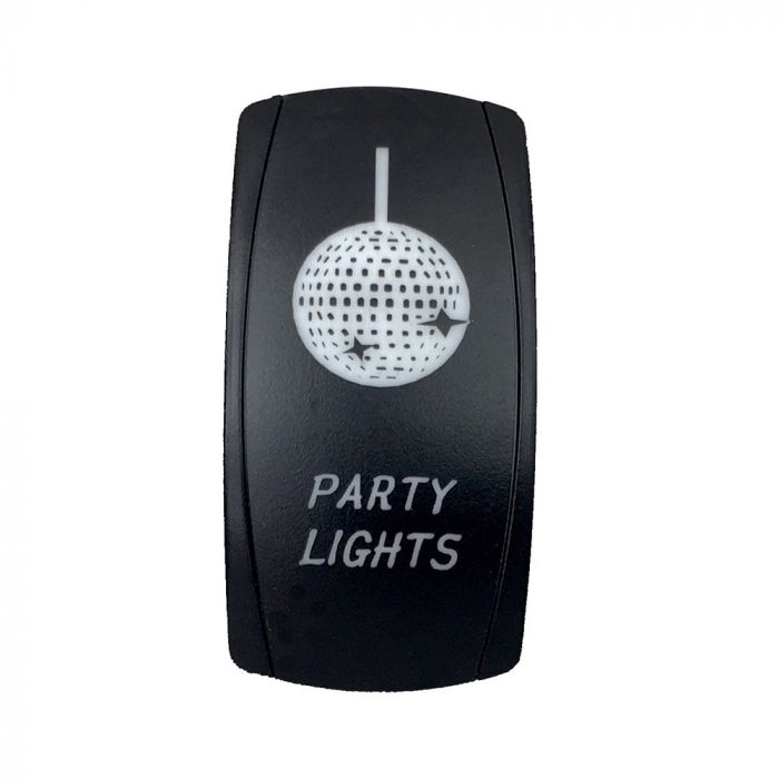 Quake LED ロッカースイッチ パーティーライト 2ウェイ 5ピン レッド