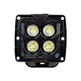 Quake LED Seismic Series RGBアクセント付き3インチ20Wフラッドワークライト シングル