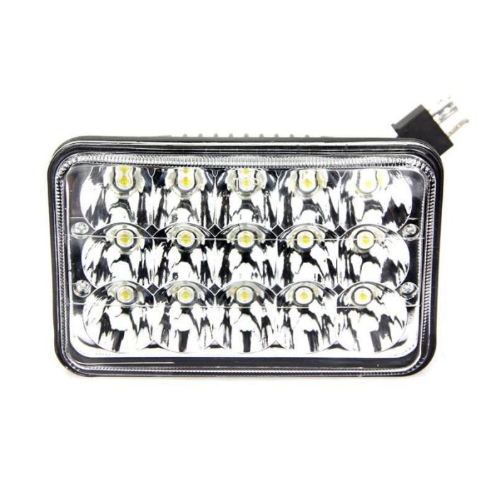 Quake LED Tempest 4x6インチ LEDヘッドライト 45W ハイ/ロー 2個セット