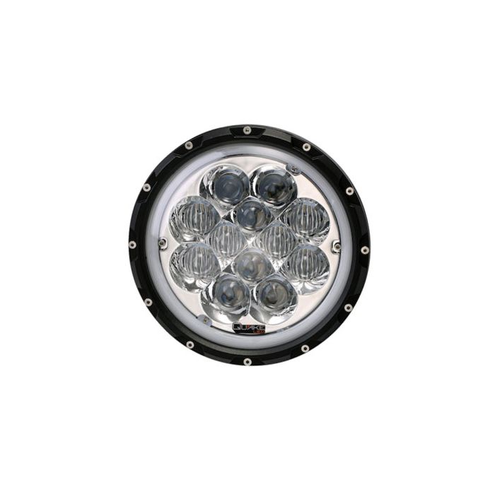 Quake LED ジープ JK/CJ/TJ 7インチ Spider Eye LEDヘッドライト ホワイトDRLハロー＆RGBバックライト