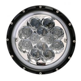 Quake LED ジープ JK/CJ/TJ 7インチ Spider Eye LEDヘッドライト ホワイトDRLハロー＆RGBバックライト