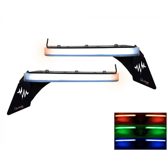 Quake LED ジープ ラングラー JL/Gladiator JT Slim DRL Rubicon フェンダーチョップキット RGB付き