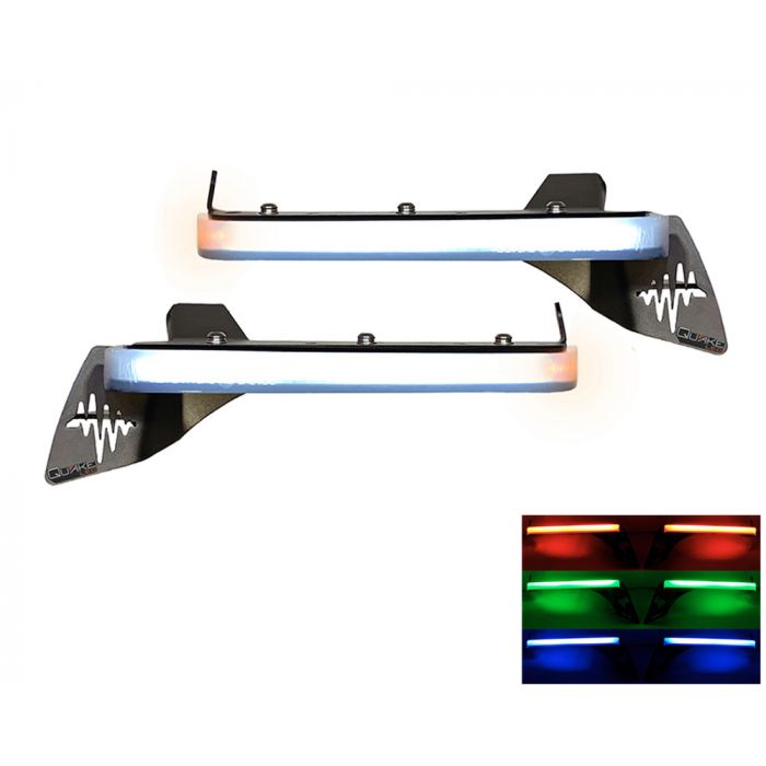 Quake LED ジープ ラングラー JL/Gladiator JT Slim DRL フェンダーチョップキット RGB付き Sahara/Overland用