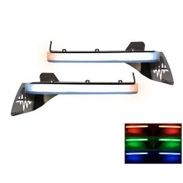 Quake LED ジープ ラングラー JL / Gladiator JT Slim DRL フェンダーチョップキット (RGB付き)