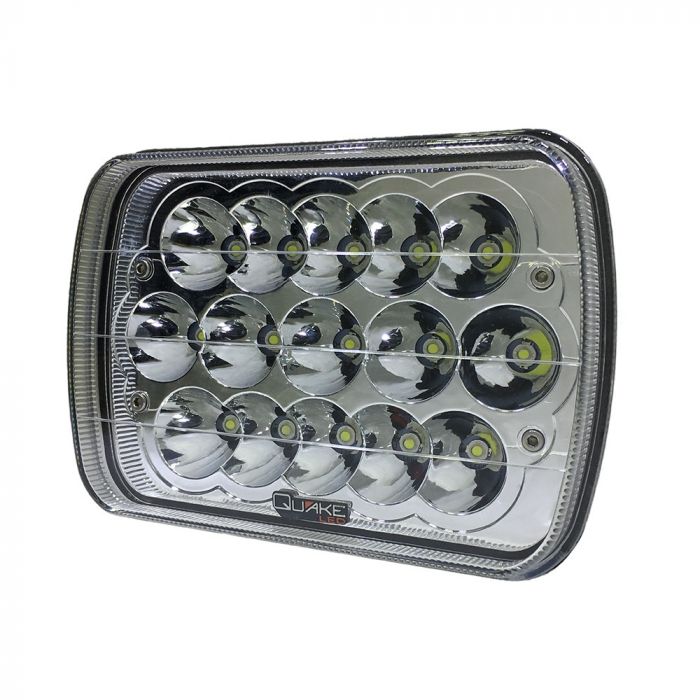 Quake LED Tempest Series 5x7インチ LEDヘッドライト 45W ハイ/ロービーム ジープ XJ/YJ 2個セット