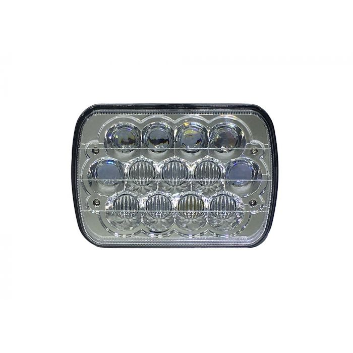 Quake LED Tempest Series 5x7インチ LEDヘッドライト 39W ハイ/ロー ジープ YJ/XJ用 2個セット