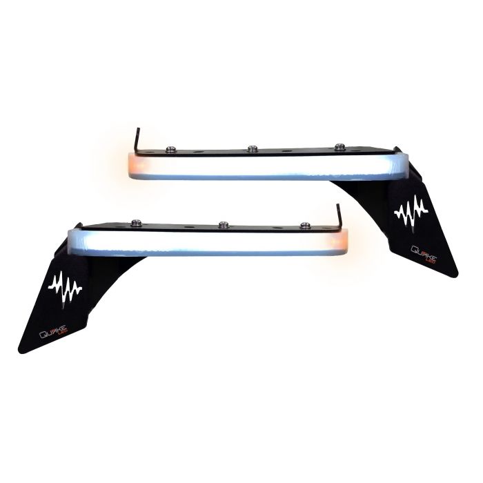 Quake LED ジープ ラングラー JL/グラディエーター スリムチョップキット DRL シーケンシャルスイッチバックターンシグナル&サイドマーカーライト 9.5×0.75インチ