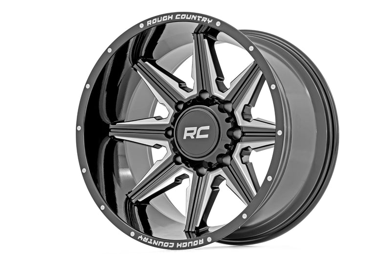 ラフカントリー 91M Series ホイール ワンピース グロスブラック 20x12 8x6.5 -44mm